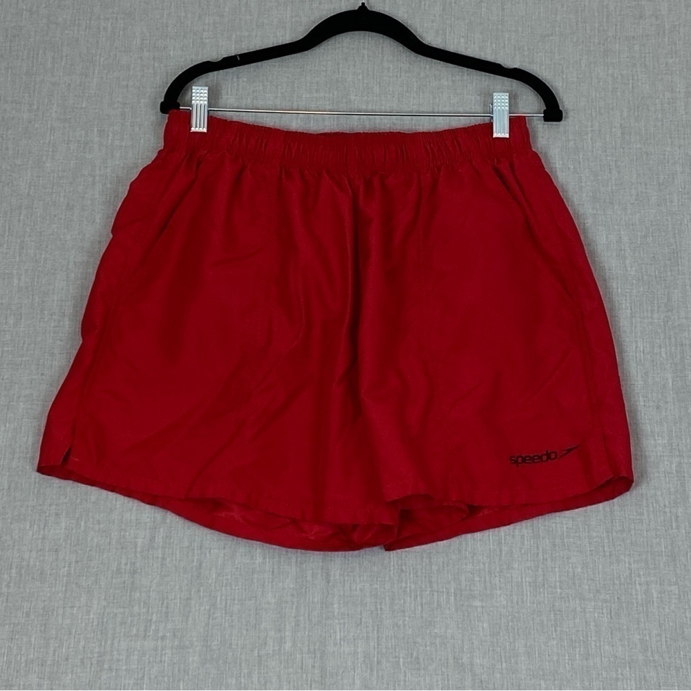 Speedo Swim Trunks Shorts Mens Large Mesh Insert Elastic Drawstring Waist